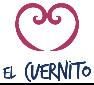 Logotipo de El Cuernito: un corazón formado por dos cuernitos, sobre el nombre El Cuernito